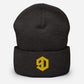 9D Wear Umgeschlagene Beanie Stick gold