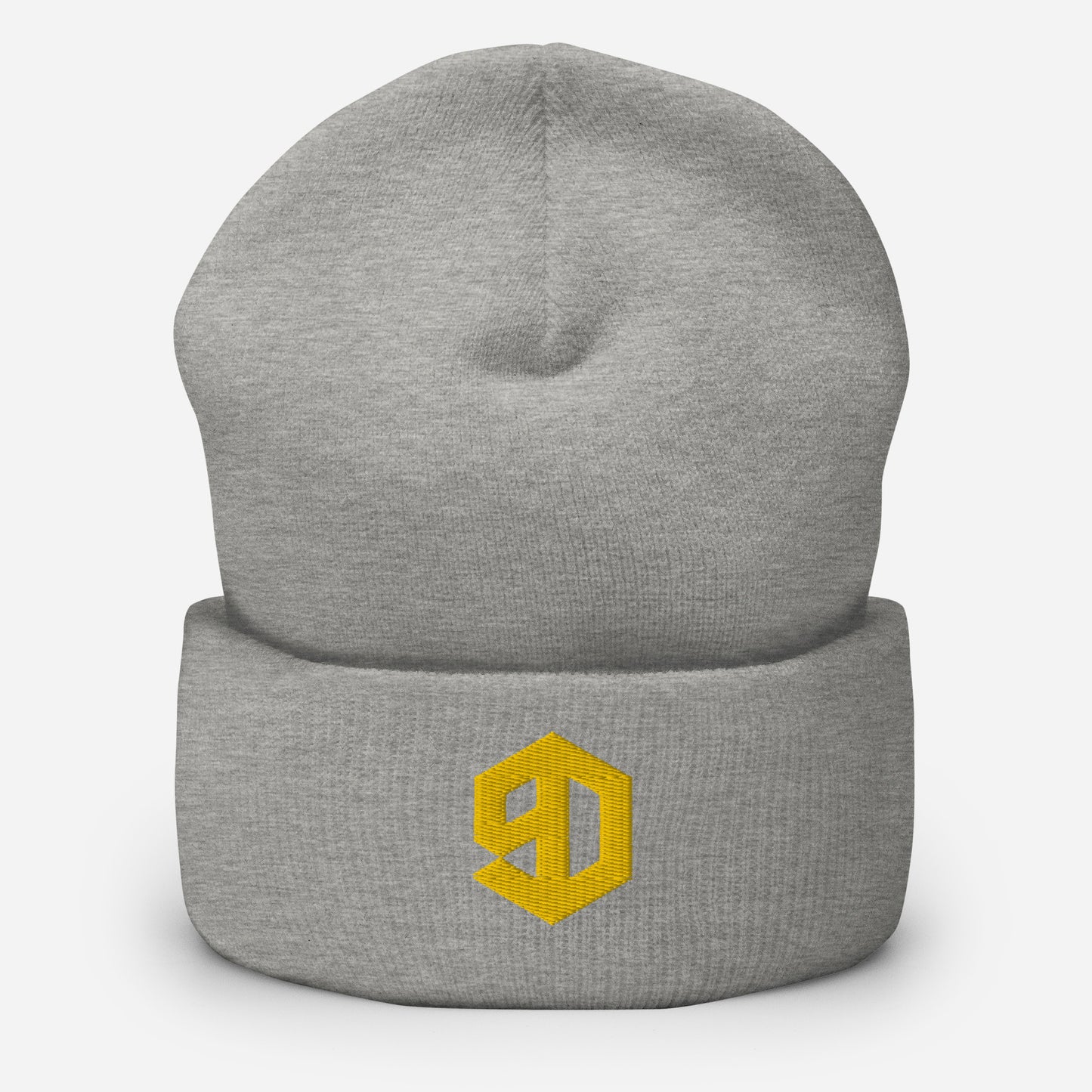 9D Wear Umgeschlagene Beanie Stick gold