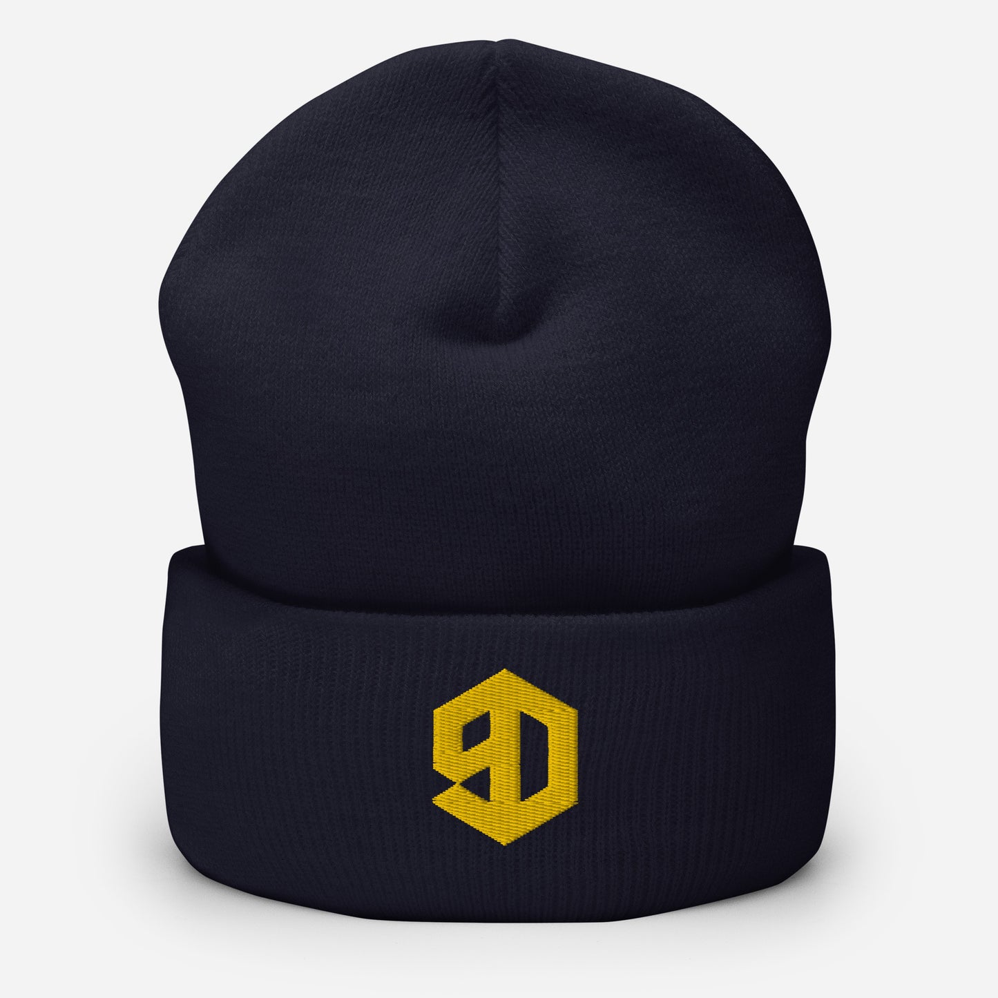 9D Wear Umgeschlagene Beanie Stick gold