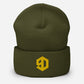 9D Wear Umgeschlagene Beanie Stick gold