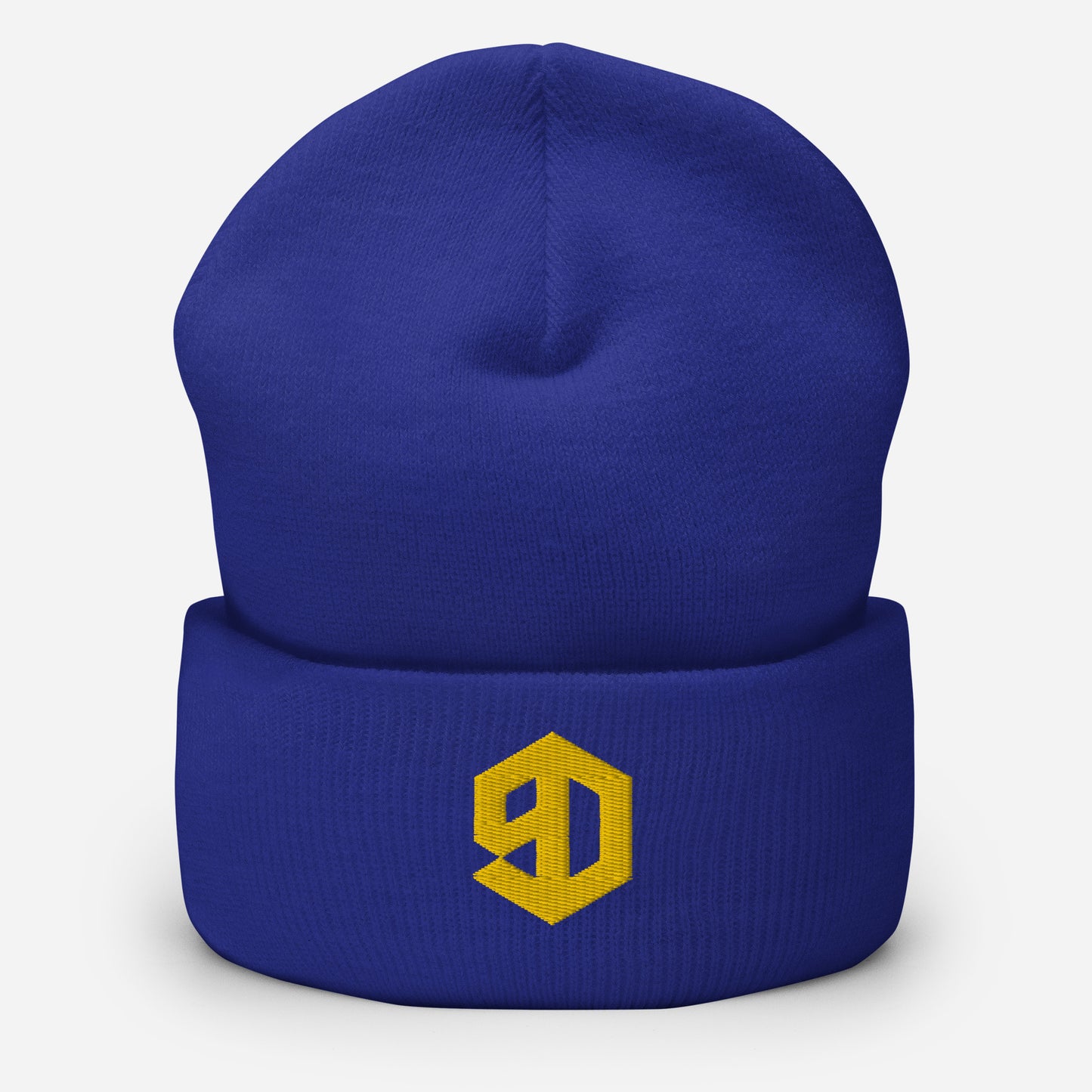 9D Wear Umgeschlagene Beanie Stick gold