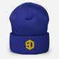 9D Wear Umgeschlagene Beanie Stick gold