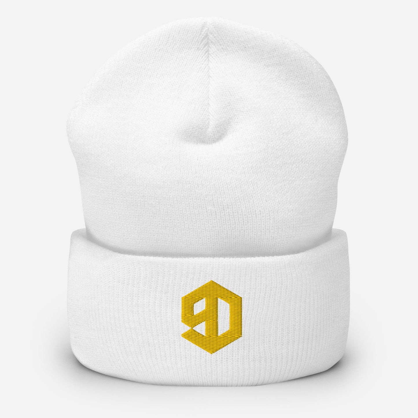 9D Wear Umgeschlagene Beanie Stick gold