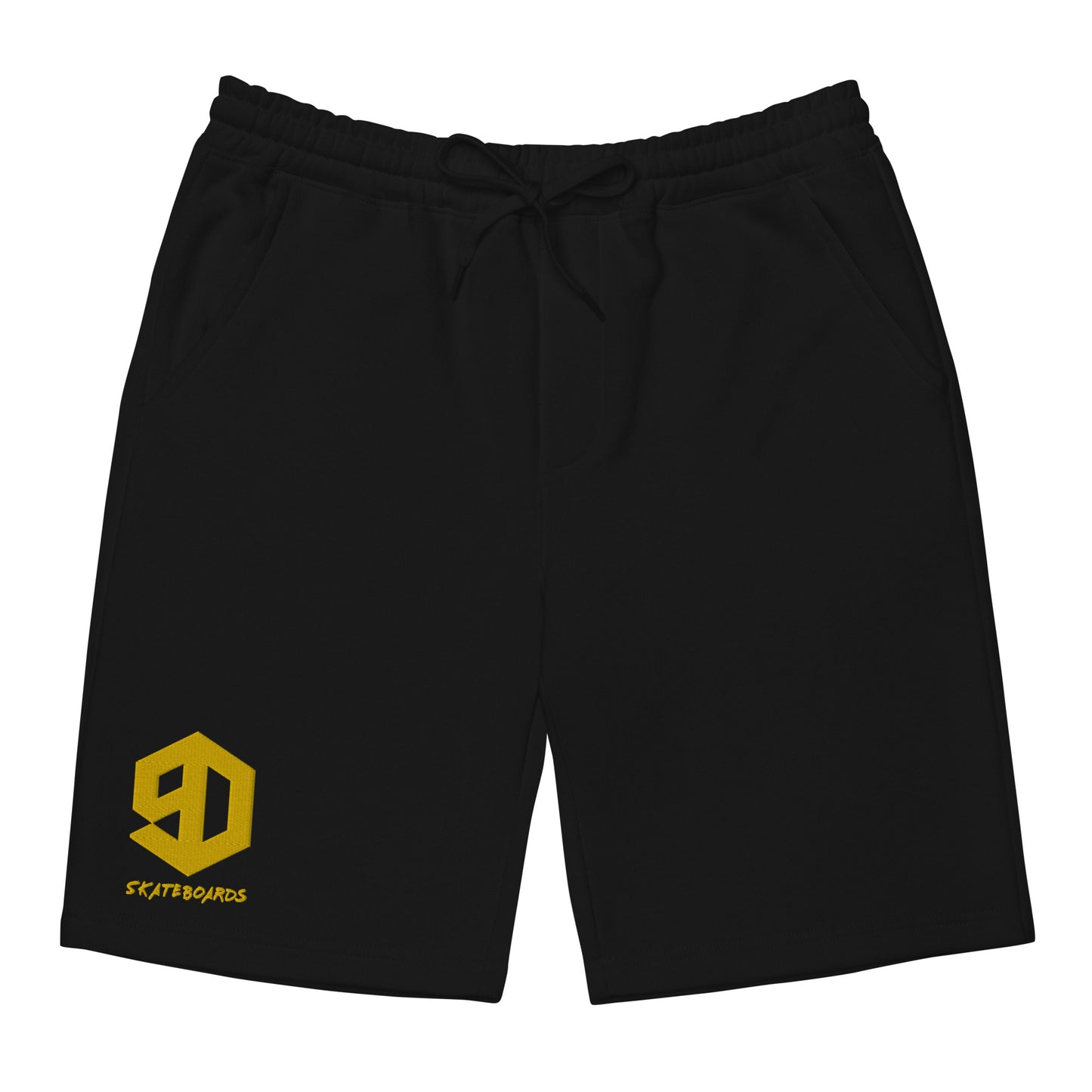 9D Skateboards Fleece-Shorts für Herren gold Stick