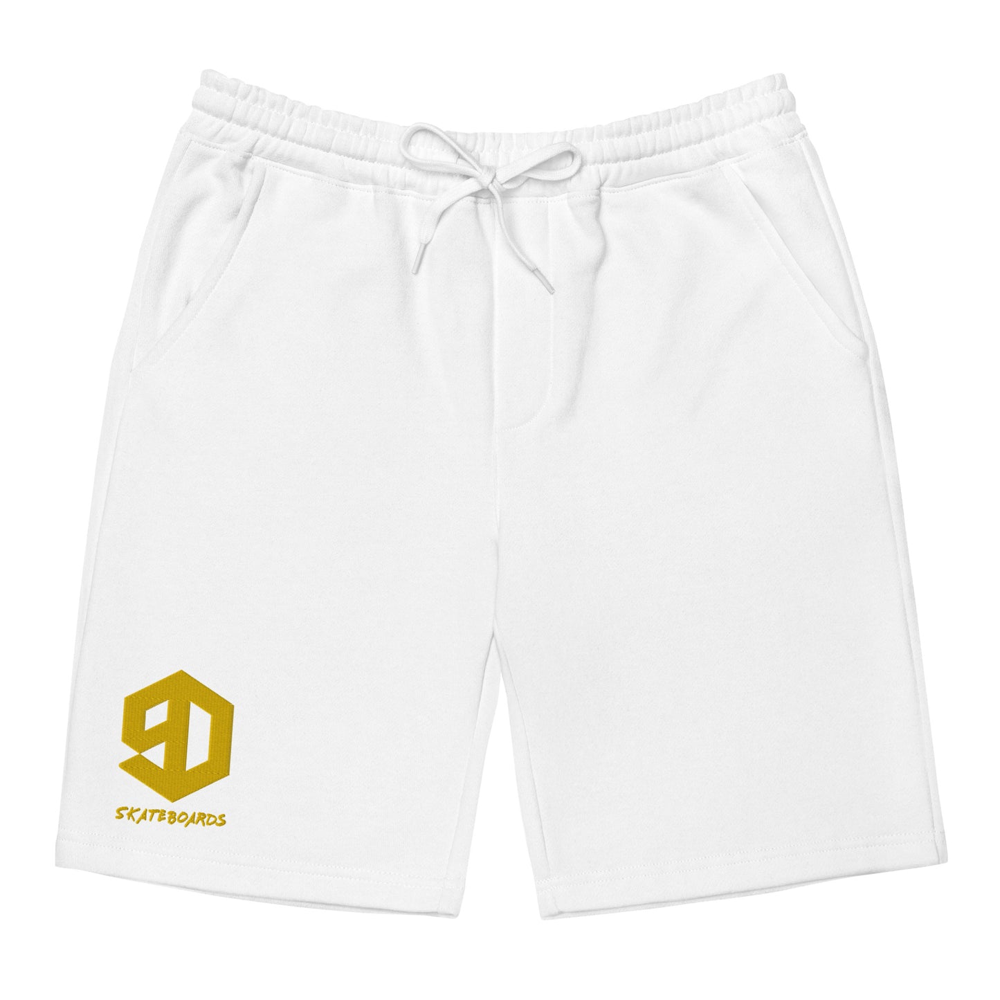 9D Skateboards Fleece-Shorts für Herren gold Stick