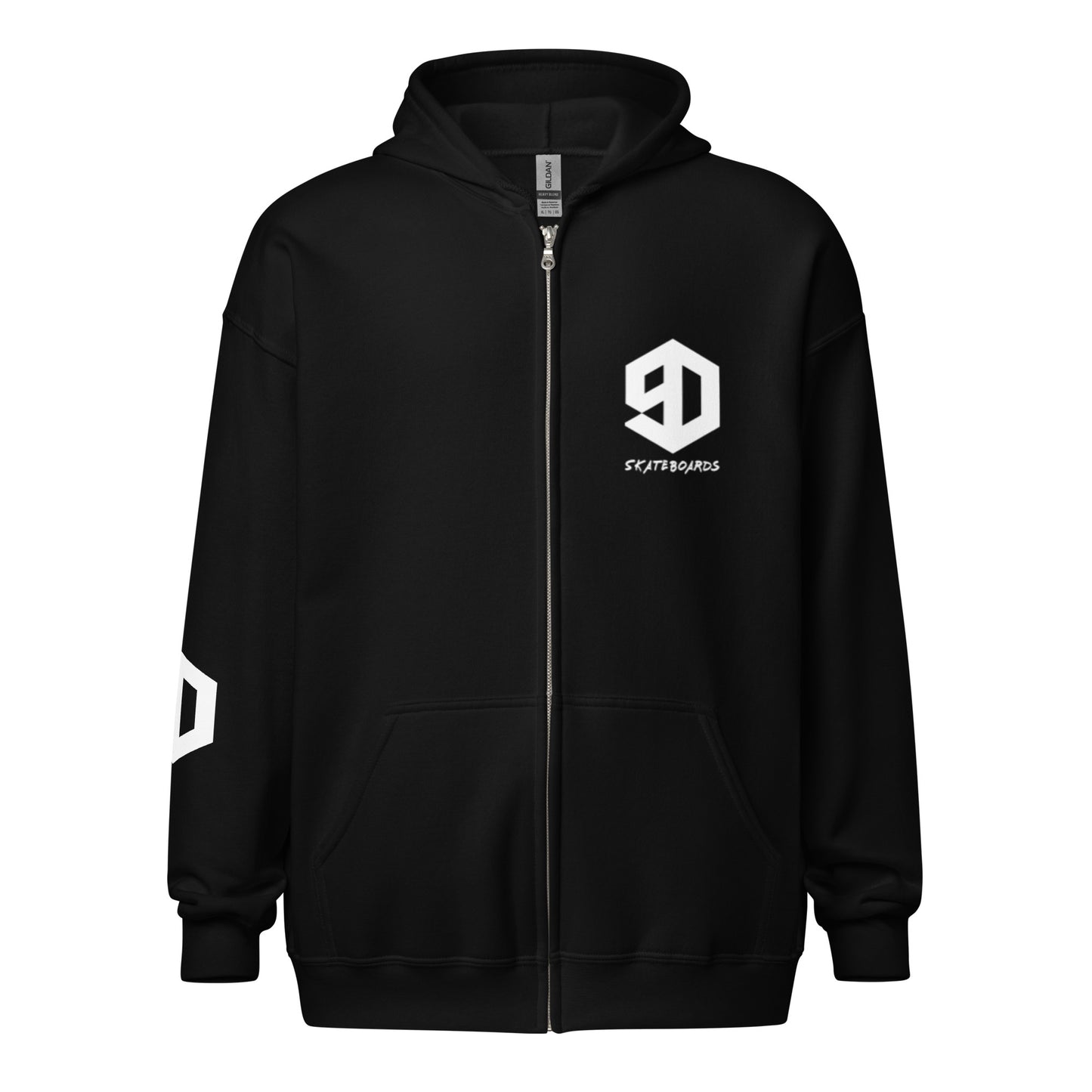 9D Skateboards Unisex Heavy-Blend Zip Hoodie