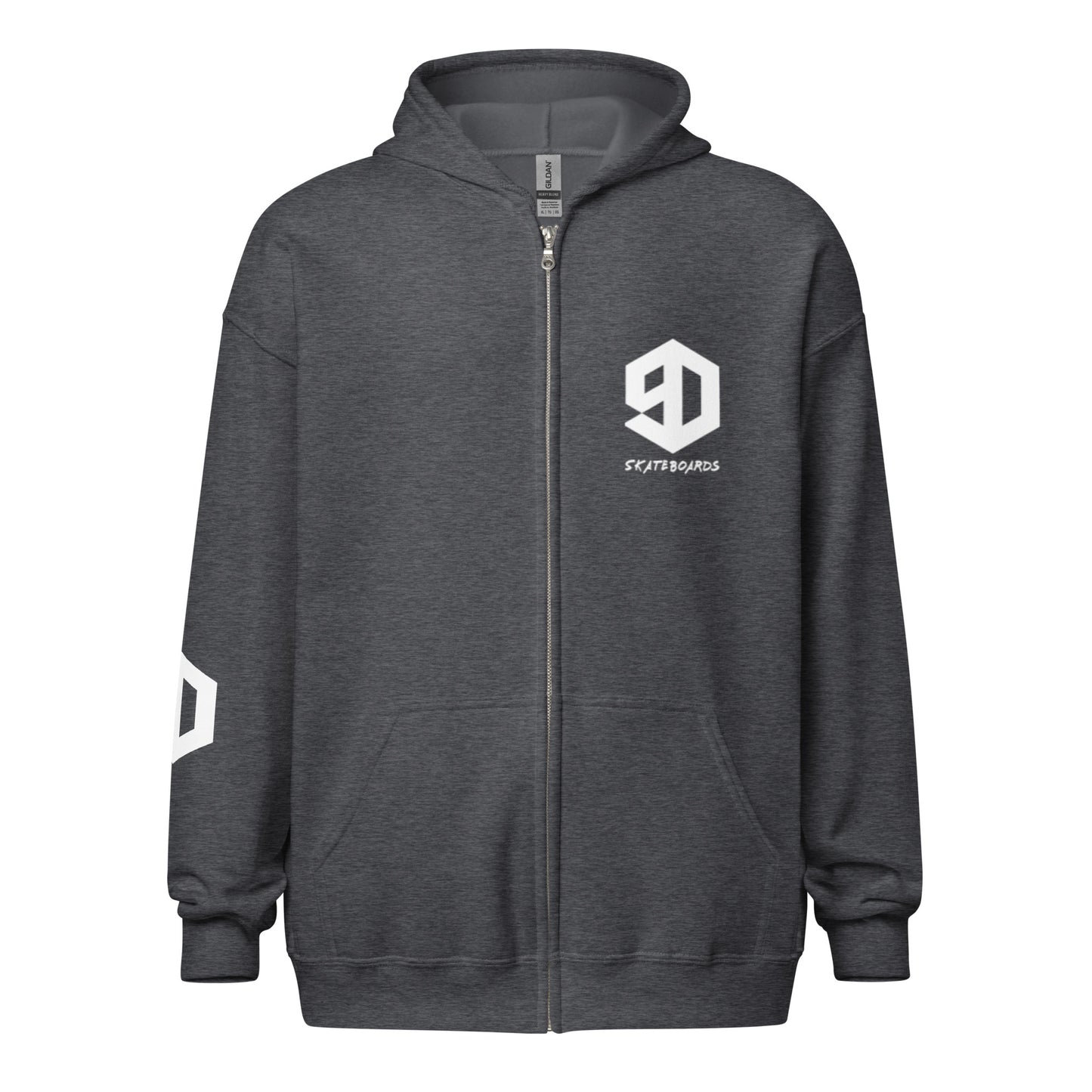 9D Skateboards Unisex Heavy-Blend Zip Hoodie