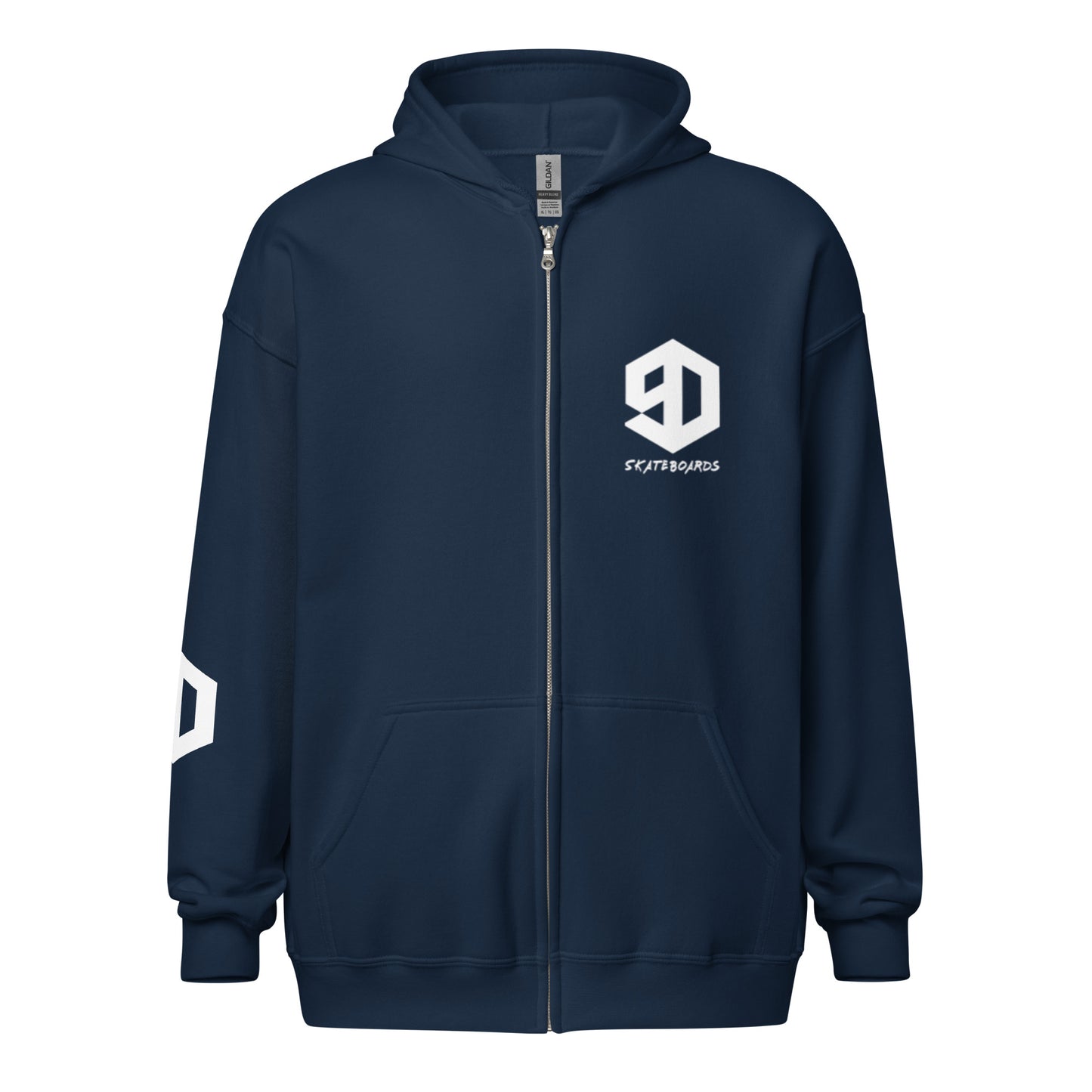 9D Skateboards Unisex Heavy-Blend Zip Hoodie